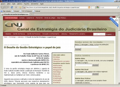 O Desafio da Gestão Estratégica