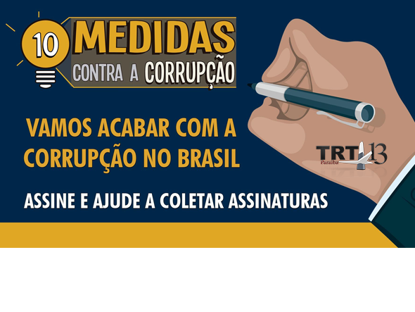 10 Medidas contra a corrupção