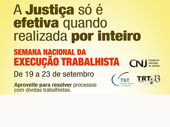 Semana Nacional da Execução 2016
