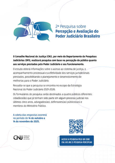 Cartaz A4 - 2ª Pesquisa Percepção do PJ - Completo.png Cartaz A4 - 2ª Pesquisa Percepção do PJ - Completo.png